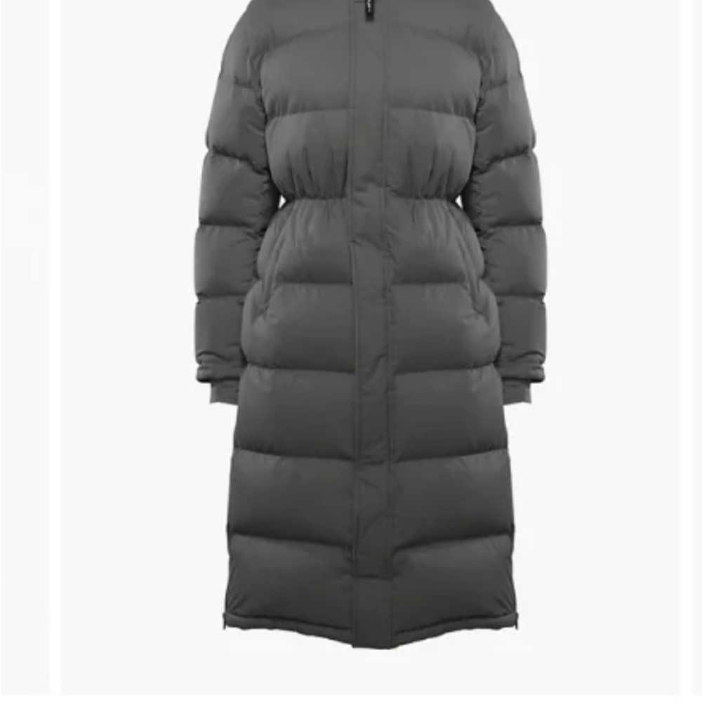 Aritzia SuperSinch SuperPuff Coat XS LONG Dark Grey RARE